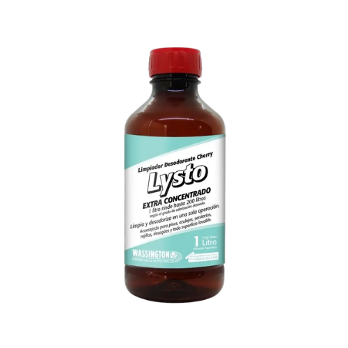 0105108 LYSTO LIMPIADOR DESODORANTE CONCENTRADO AROMA CHERRY 1Lt - Imagen 1