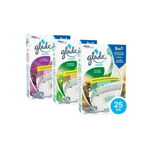 0914308 PASTILLA PARA INODORO CON REJILLA GLADE - Imagen 1