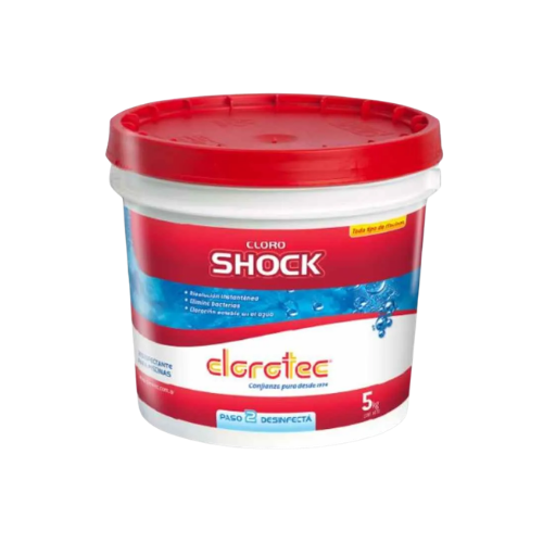 0250011 CLORO SHOCK GRANULADO 5Kg CLOROTEC - Imagen 1