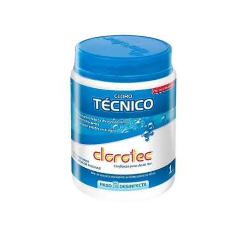 0250013 CLORO TECNICO GRANULADO 1Kg CLOROTEC - Imagen 1