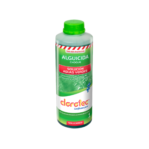 0250116 ALGUICIDA CHOQUE 1Lt CLOROTEC - Imagen 1