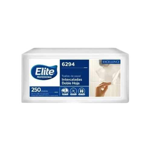 0301122 TOALLA INTERCALADA DOBLE HOJA EXCELLENCE 250x12 ELITE - Imagen 1