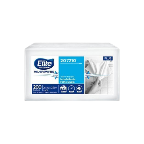 0301130 TOALLAS INTERCALADAS DOBLE HOJA PLUS 200 x 12 ELITE - Imagen 1