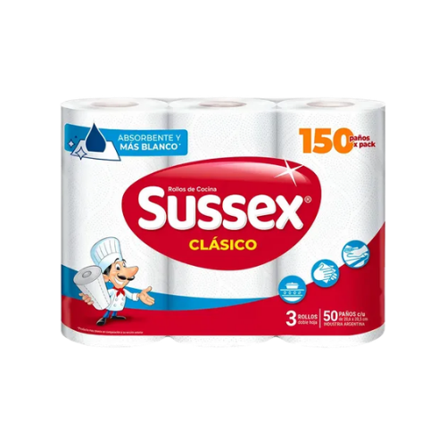 0303106 ROLLO DE COCINA DOBLE HOJA 3x 10 SUSSEX ELITE - Imagen 1