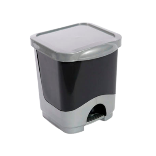 80-305 RECIPIENTE RECTANGULAR CON TAPA A PEDAL 16Lts PREMIUM - Imagen 1