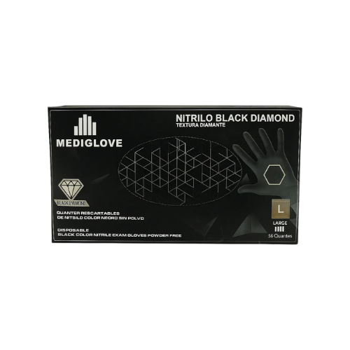 0909127 GUANTES DE NITRILO NEGRO REFORZADO EXTRA GRANDE 100 Unidades - Imagen 1