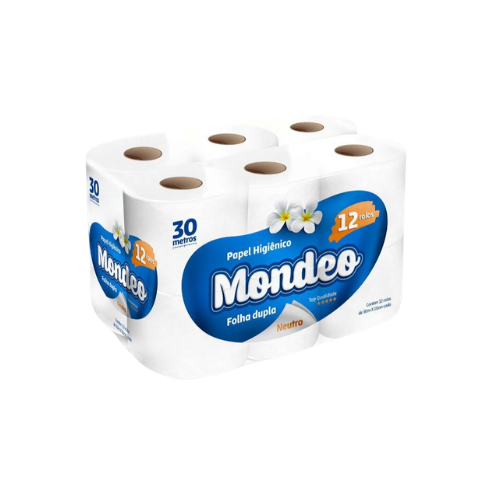 1400103 PAPEL HIGIENICO DOBLE HOJA 30Mts 16x 4 MONDEO - Imagen 1
