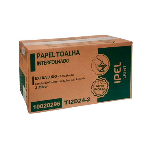 1400404 TOALLA INTERCALADA HOJA SIMPLE 3P ELX LIGTH x2000 Unidades - Imagen 1