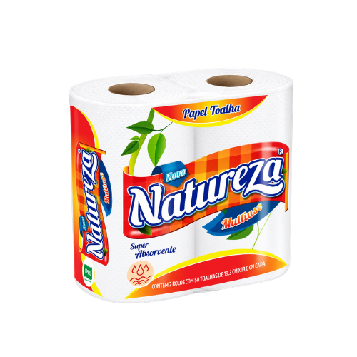 1400503 ROLLO DE COCINA DOBLE HOJA NATURALEZA NOBBY 50 PAÑOS 6x6 ROLLOS - Imagen 1