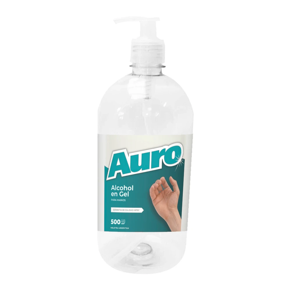 auro-alcohol-en-gel-500cc ALCOHOL EN GEL 500Cm3 AURO - Imagen 1