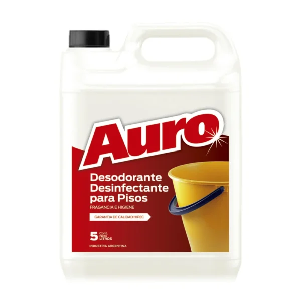 LIMPIADOR DESODORANTE DESINFECTANTE 5Lts AURO