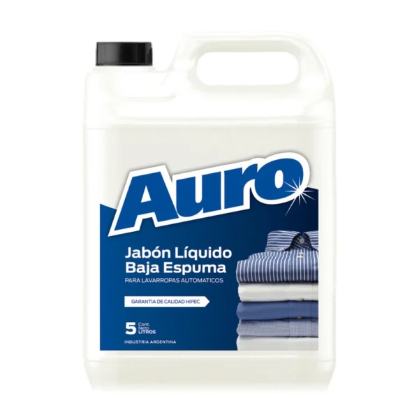 JABON LIQUIDO BAJA ESPUMA 5Lts AURO