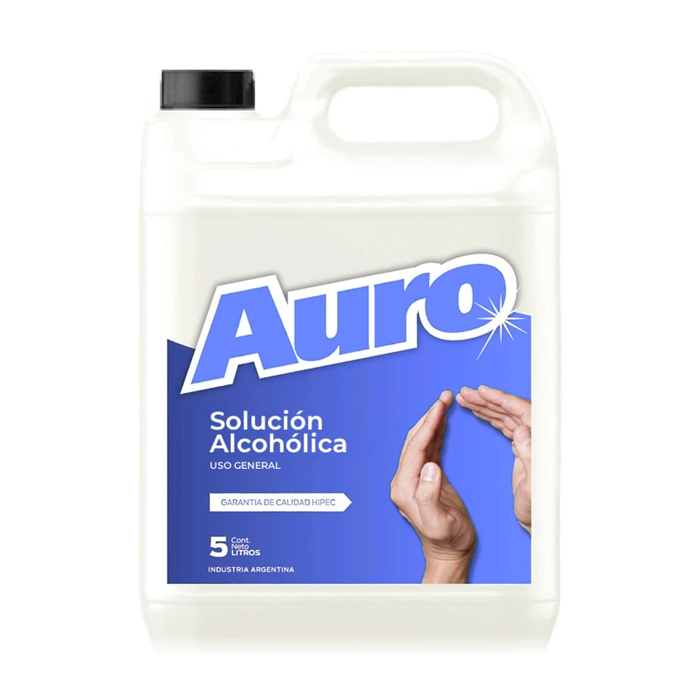 auro-solucion-alcoholica-5lts SOLUCION ALCOHOLICA 5Lts AURO - Imagen 1