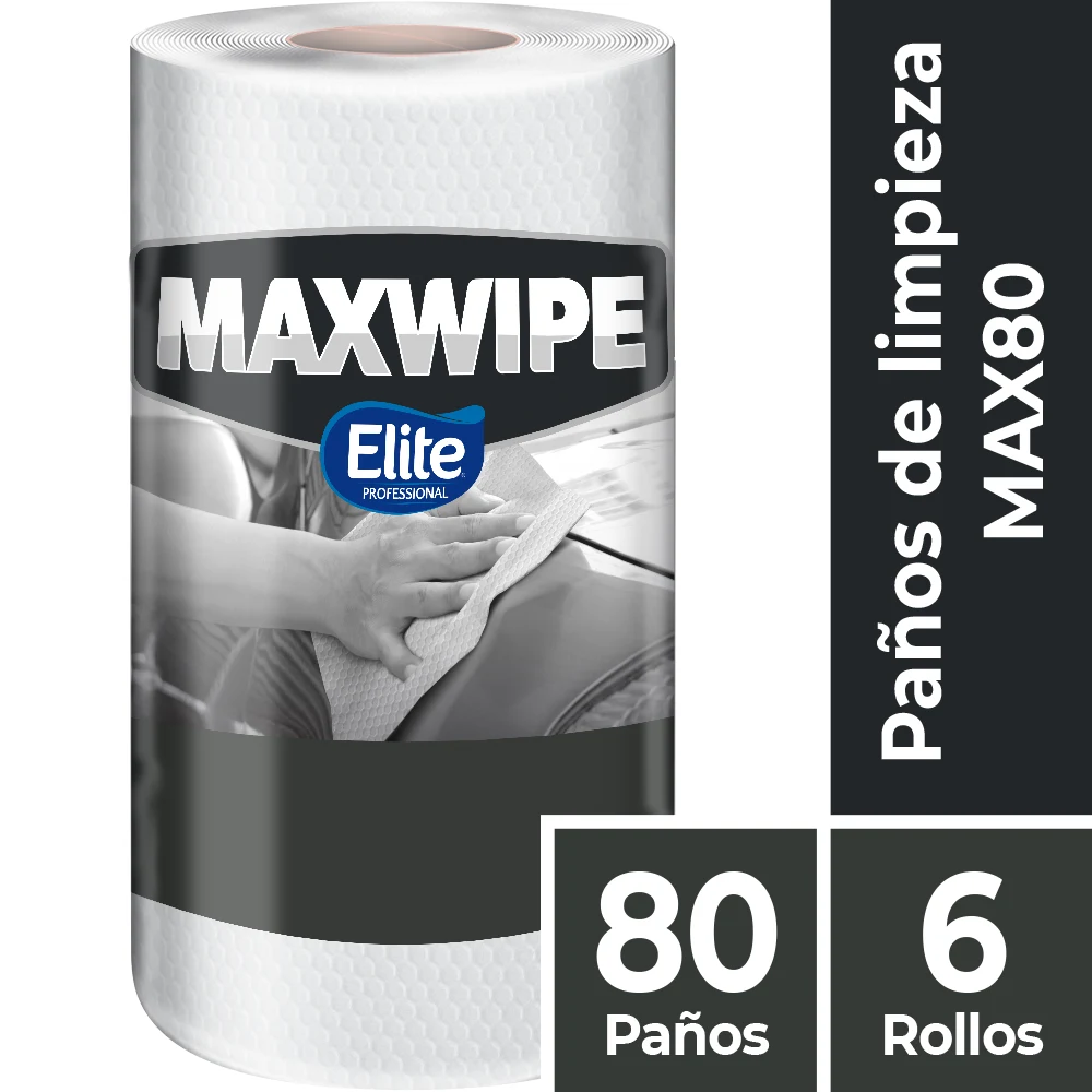 elite-pano-maxwipe-x80-6-x-80-panos-6388 ELITE PAÑO MAXWIPE X80 - 6 X 80 PAÑOS (6388) - Imagen 1
